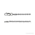 Sapphire Row Rope Chain Necklace - 1.85 mm, 14K White Gold