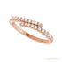 Sapphire Row Natural Diamond Closed Pavé Wrap Ring - 14K Rose Gold (view 5)