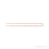 Sapphire Row Rounded Box Chain Necklace - 1.8 mm, 14K Rose Gold (view 3)