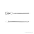 Sapphire Row Rounded Box Chain Necklace - 14K White Gold (view 2)