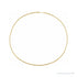 Sapphire Row Rounded Box Chain Necklace - 14K Yellow Gold