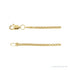 Sapphire Row Rounded Box Chain Necklace - 14K Yellow Gold (view 2)