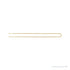 Sapphire Row Rounded Box Chain Necklace - 14K Yellow Gold (view 3)