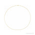 Sapphire Row Rounded Box Chain Necklace - 1.25 mm, 14K Yellow Gold