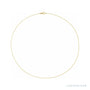 Sapphire Row 10K Gold Diamond-Cut Bead Chain Necklace - 