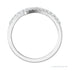 Sapphire Row Lab-Grown Diamond Closed Pavé Wrap Ring - 14K White Gold (view 2)