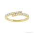 Sapphire Row Lab-Grown Diamond Closed Pavé Wrap Ring - 14K Yellow Gold (view 3)