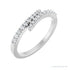 Sapphire Row Lab-Grown Diamond Closed Pavé Wrap Ring - Platinum