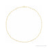 Sapphire Row Gold Twisted Herringbone Chain Necklace - 