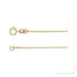 Sapphire Row Diamond-Cut Singapore Chain Necklace - 0.9 mm, 14K Yellow Gold