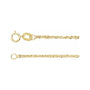 Sapphire Row Diamond-Cut Singapore Chain Necklace - 1.2 mm, 14K Yellow Gold
