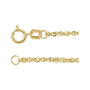 Sapphire Row Diamond-Cut Singapore Chain Necklace - 1.7 mm, 14K Yellow Gold (view 2)