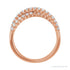 Sapphire Row Natural Diamond Pavé Criss-Cross Ring - 14K Rose Gold (view 2)