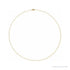 Sapphire Row Round Cable Chain Necklace - 14K Yellow Gold