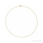 Sapphire Row Round Cable Chain Necklace - 14K Yellow Gold