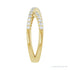 Sapphire Row Lab-Grown Diamond Pavé Criss-Cross Ring - 14K Yellow Gold (view 4)