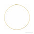 Sapphire Row Gold Mirror Chain Necklace - 