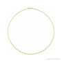Sapphire Row Gold Mirror Chain Necklace - 
