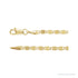 Sapphire Row Gold Mirror Chain Necklace -  (view 2)