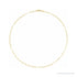 Sapphire Row 14K Gold Paperclip Chain Necklace - 14K Yellow Gold