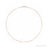 Sapphire Row 14K Gold Paperclip Chain Necklace - 14K Rose Gold