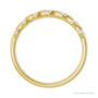 Sapphire Row Natural Diamond Wavy Inlay Ring - 14K Yellow Gold (view 2)