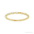 Sapphire Row Natural Diamond Wavy Inlay Ring - 14K Yellow Gold (view 3)