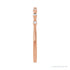 Sapphire Row Natural Diamond Wavy Inlay Ring - 14K Rose Gold (view 4)