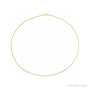 Sapphire Row Flexible Herringbone Chain Necklace - 1.6 mm, 14K Yellow Gold