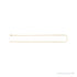 Sapphire Row Flexible Herringbone Chain Necklace - 1.6 mm, 14K Yellow Gold (view 3)