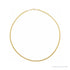 Sapphire Row Flexible Herringbone Chain Necklace - 2.8 mm, 14K Yellow Gold