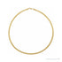 Sapphire Row Flexible Herringbone Chain Necklace - 3.8 mm, 14K Yellow Gold