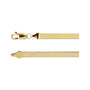 Sapphire Row Flexible Herringbone Chain Necklace - 3.8 mm, 14K Yellow Gold (view 2)