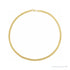 Sapphire Row Flexible Herringbone Chain Necklace - 4.6 mm, 14K Yellow Gold