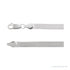 Sapphire Row Flexible Herringbone Chain Necklace - 4.6 mm, 14K White Gold (view 2)
