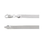 Sapphire Row Flexible Herringbone Chain Necklace - 4.6 mm, 14K White Gold (view 2)