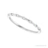 Sapphire Row Lab-Grown Diamond Wavy Inlay Ring - 14K White Gold (view 5)
