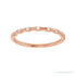 Sapphire Row Lab-Grown Diamond Wavy Inlay Ring - 14K Rose Gold (view 3)