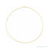 Sapphire Row Gold Keyhole Chain Necklace - 