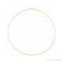 Sapphire Row Gold Keyhole Chain Necklace - 