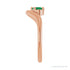Sapphire Row Lab-Grown Gemstone Solitaire Wave Ring - Emerald, 14K Rose Gold (view 4)