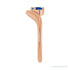 Sapphire Row Lab-Grown Gemstone Solitaire Wave Ring - Blue Sapphire, 14K Rose Gold (view 4)