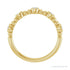 Sapphire Row Natural Gemstone Bead & Bezel Stacking Ring - Diamond, 14K Yellow Gold (view 2)