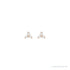 Sapphire Row Natural Diamond Trio Earrings - 14K Rose Gold, .05 CTW (view 2)