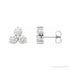 Sapphire Row Natural Diamond Trio Earrings - Platinum, 1/4 CTW