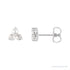 Sapphire Row Natural Diamond Trio Earrings - Platinum, 1/8 CTW