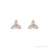 Sapphire Row Natural Diamond Trio Earrings - 14K Rose Gold, 1/8 CTW (view 2)