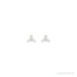 Sapphire Row Natural Diamond Trio Earrings - 14K White Gold, .05 CTW (view 2)