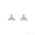 Sapphire Row Natural Diamond Trio Earrings - 14K White Gold, 1/8 CTW (view 2)