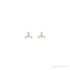 Sapphire Row Natural Diamond Trio Earrings - 14K Yellow Gold, .05 CTW (view 2)